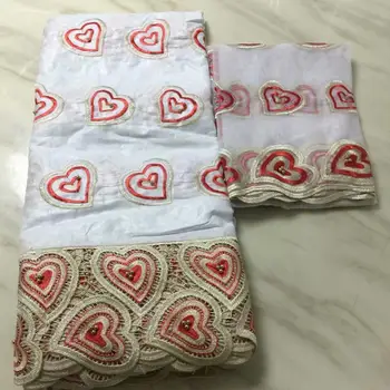 

white Embroidery Bazin Riche Fashionable African Material African bazin lace fabrics french lace fabric FF-16107