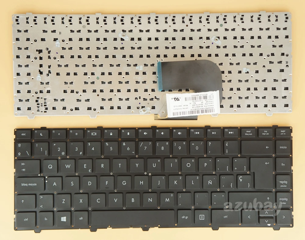 

Испанская клавиатура для ноутбука HP Probook 4340S 4341s 4345s 4346s 701974-071 701278-071, черная, без рамки
