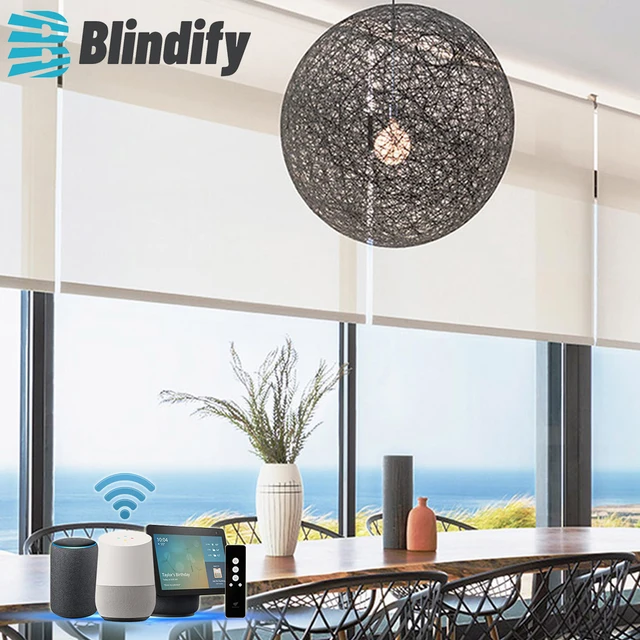 Blindify Testreszabott Méretű Elektromos Henger Redőnyök Az Ablakok Intelligens Wifi Google Alexa Home Voice Control Persana Electrica