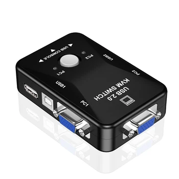 

Newest USB KVM Switch Switcher 2 Port VGA SVGA Switch Box USB 2.0 Mouse Keyboard 1920*1440 Switch