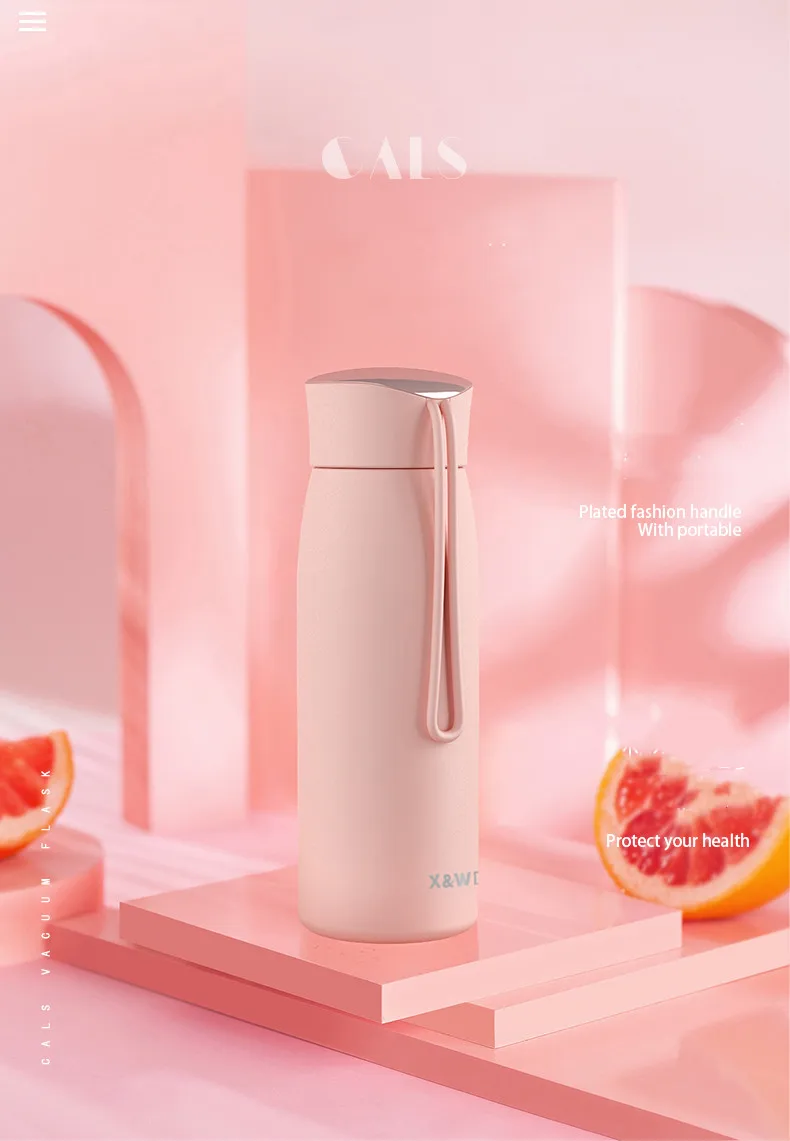 Thermos Cup Men and Women Mirror Water Cup Portable Students Stainless Steel Cup Personality Creative Large Capacity Cup
