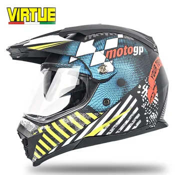 

Double mirror helmet cross country men's and women's motorcycle helmet men's helmet all over four seasons helmet