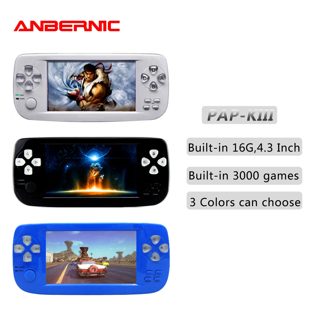 krullen Melodrama borst ANBERNIC Portable Handheld Game Console 64Bit Flash Video Juego Video Game  Console PAP KIII/K3 Plus Children Gift 07 Retro game|Handheld Game Players|  - AliExpress