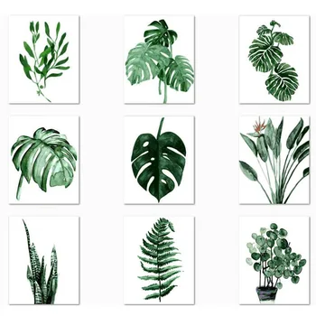 

Cross Border on Behalf of Digital Oil Painting Green Vegetation Painting Series DIY Oil Painting Coloring Page Fat Manufacturers