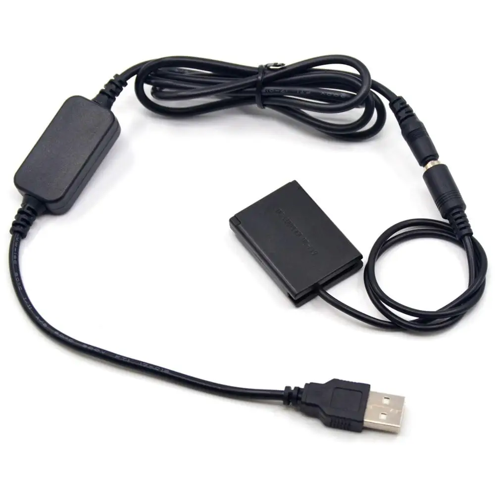 DR-110 DC Coupler NB-13L NB13L Dummy Battery+USB Power Cable Adapter for Canon Camera G7XMark II SX620 HS SX720 HS G5X G7X G9X