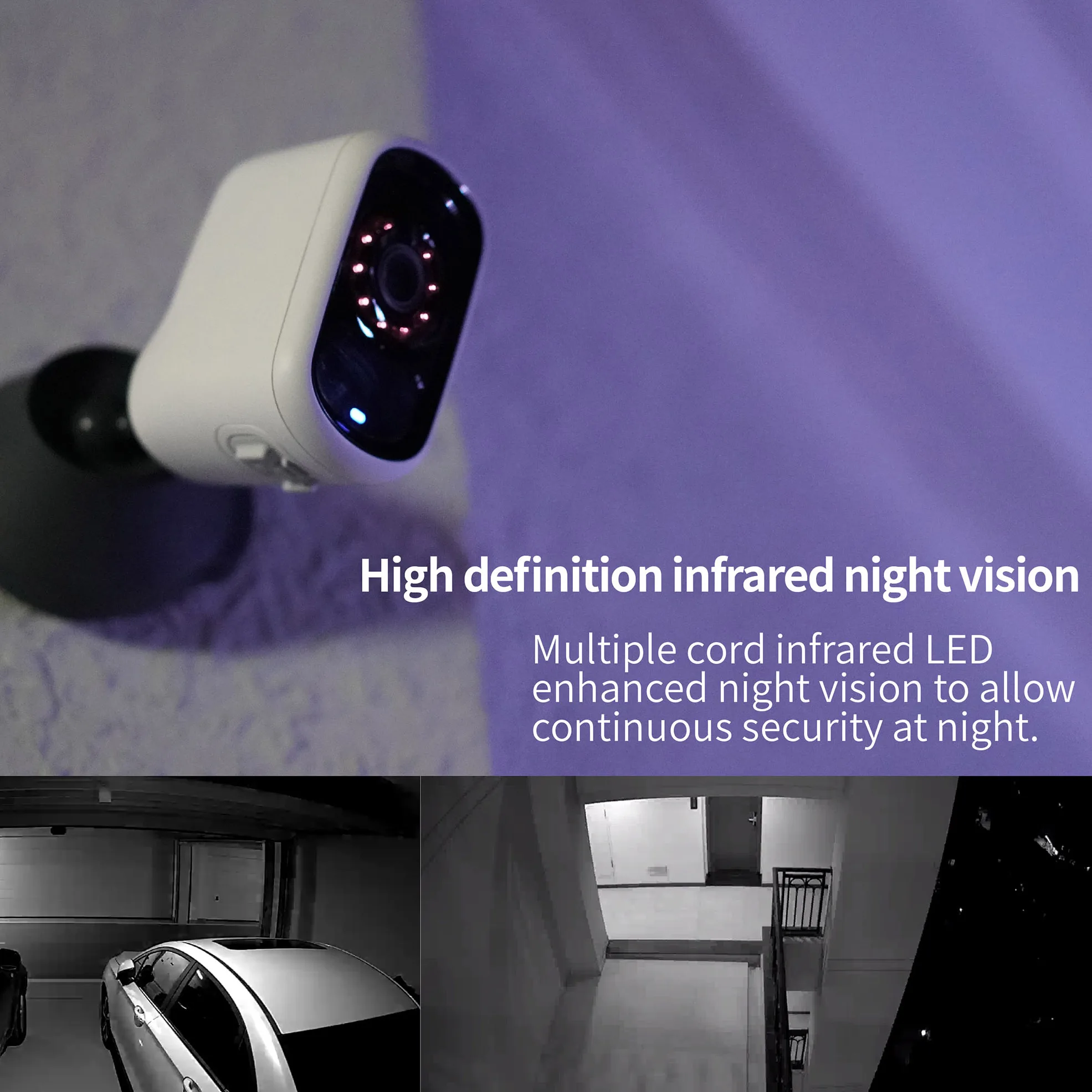 1080P Battery Security WiFi Camera Cloud Outdoor Motion Detection IP65 Waterproof Night Vision surv