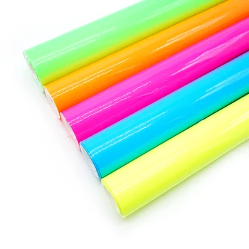 

30cm*136cm Snythetic Leather Sheetsfluorescent Fabric for DIY Hair Bow Material
