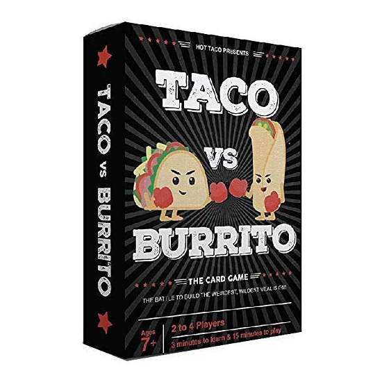 Taco vs Burrito Широко популярная удивительно стратегическая карточная игра