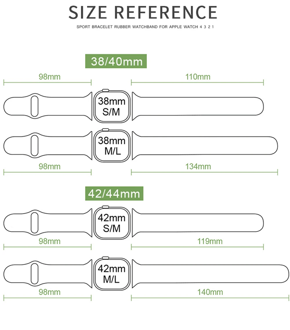 Силиконовый ремешок цвета желе для часов 42 мм 38 мм спортивный iwatch ремешок 40 мм 44 мм браслет на запястье для apple watch 5 4 3 2 1 серия