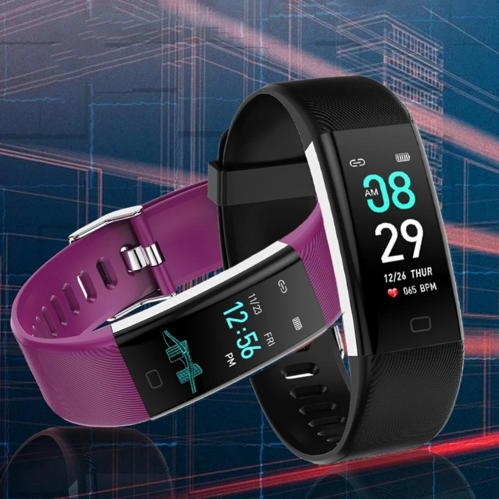 Smart Bracelet Men Women Heart Rate Sports Band Blood Pressure Fitness Tracker Waterproof Color Activity Android IOS Wristwatch