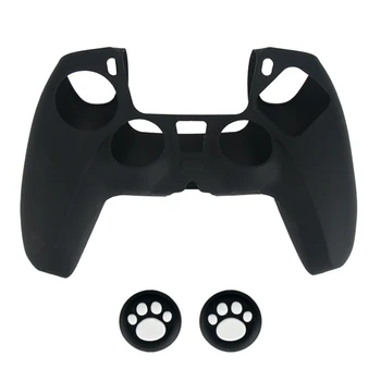 

Skin Gamepad Accessories Practical Dustproof Soft Silicone Controller Case Anti Slip Protective Cover Styling For PlayStation 5
