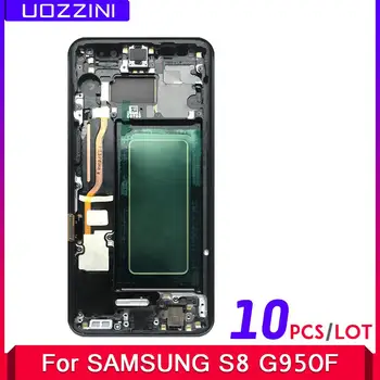 

10 Pcs/Lot Super AMOLED For Samsung Galaxy S8 G950 S8 Plus G955 LCD Touch Screen Digitizer Full Assembly Replacement