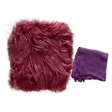 Покрывало для фото Длинные волосы фотография обертывание лохматый уголок ковер фотография Реквизит с рябью обертывание для новорожденных QX2D