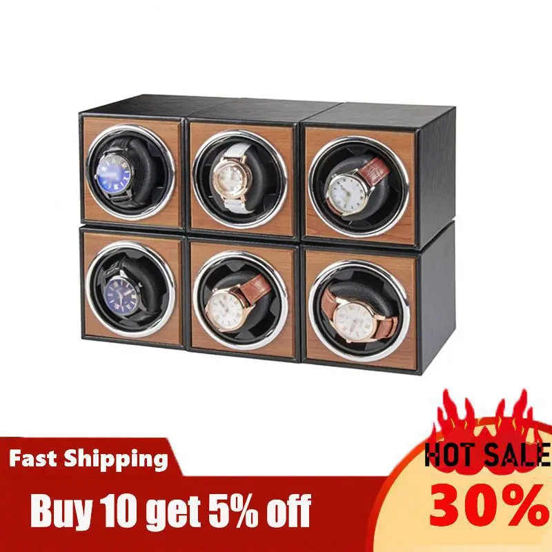 Watch Winder For Automatic Watches New Version 4+6 Wooden Watch