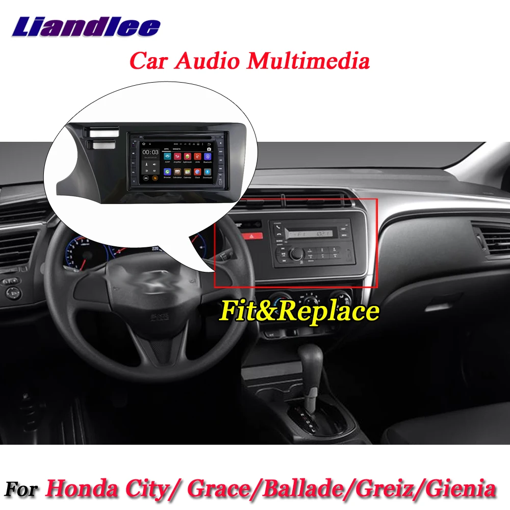

Liandlee Car Android System For Honda City / Greiz / Grace / Ballade Radio With SRS Hole BT GPS Navi MAP Navigation Multimedia