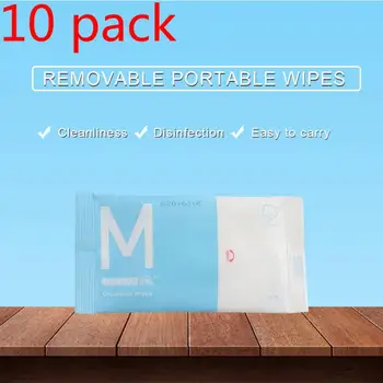 

100pcs/10pack Disposable Antibacterial Disinfection Wet Wipes Efficient Disinfection Sterilization Alcohol-free Wipes Skin Clean