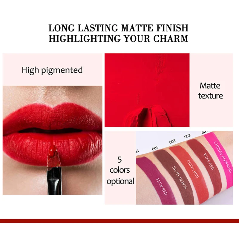 ibcccndc New Kiss Proof Lip Gloss Matte Mist Lipstick Lasting Moisturizing Color SZ01257