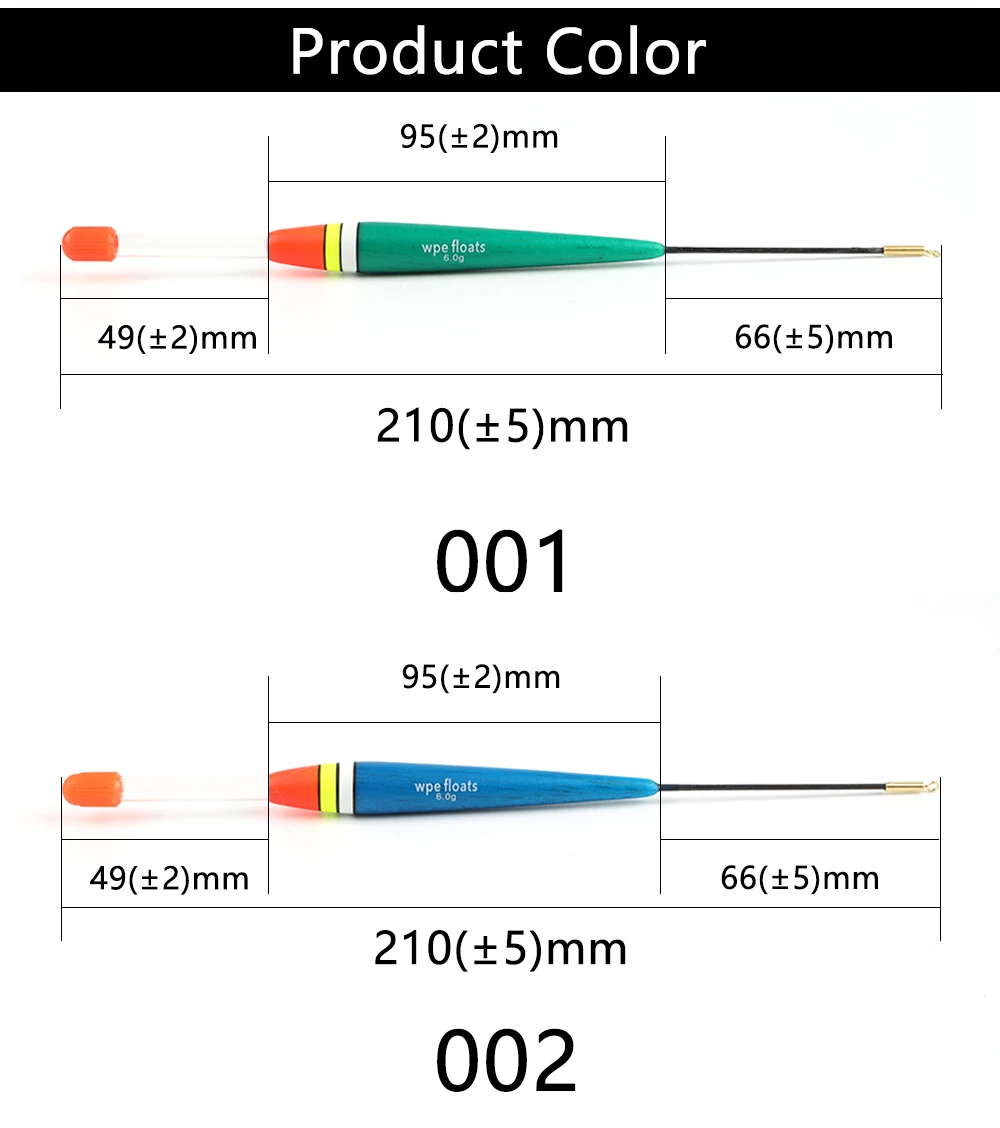 W.P.E рыболовный поплавок 3 шт./упак. поплавок Баргузинский пихты 6g 18-22 см карп рыбалка поплавок вертикальная буй поплавок, рыболовные снасти Подставка-поплавок для Go