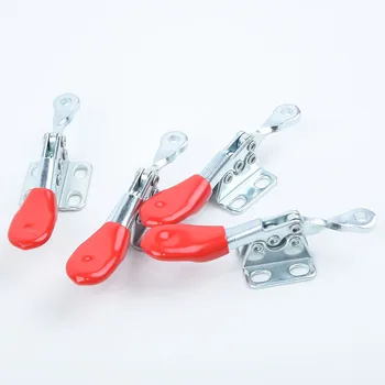 

2020 Hot Selling 4pcs Red GH-201A 201-A Toggle Clamps Metal Horizontal Clamp Hand Holder Parts