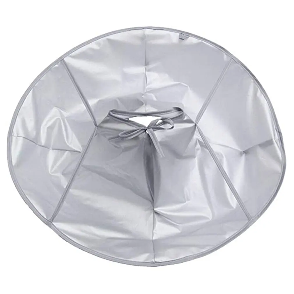 Waterproof Adult Foldable Hair Cutting Cloak Umbrella Cape Home Salon Barber Medium Haircut Grey | Красота и здоровье