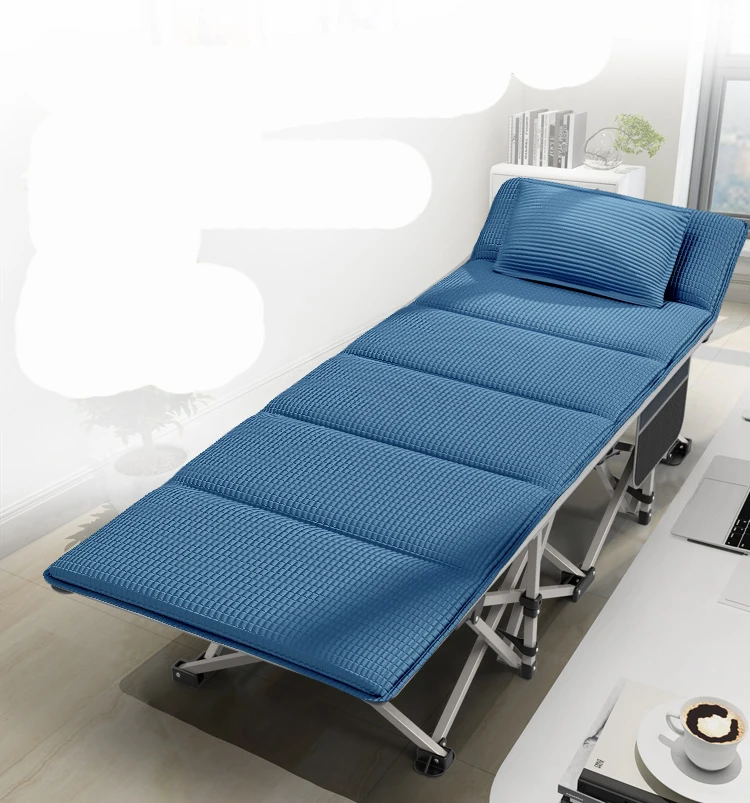 

Folding Bed for Lunch Break Portable Single Bed Office Nap Recliner Accompanied By Army Travel Makeshift Bed
