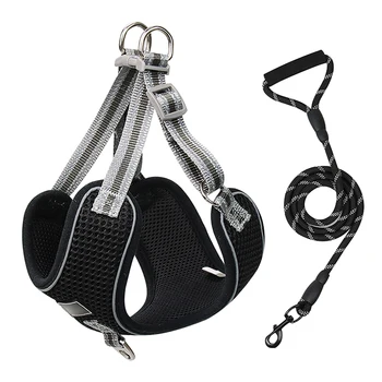 

Dog Harness Leash For Medium Large Dogs Leads Vest Breathable Dog Walk Run Training Harness Adjustable Nylon Pet Harnesses