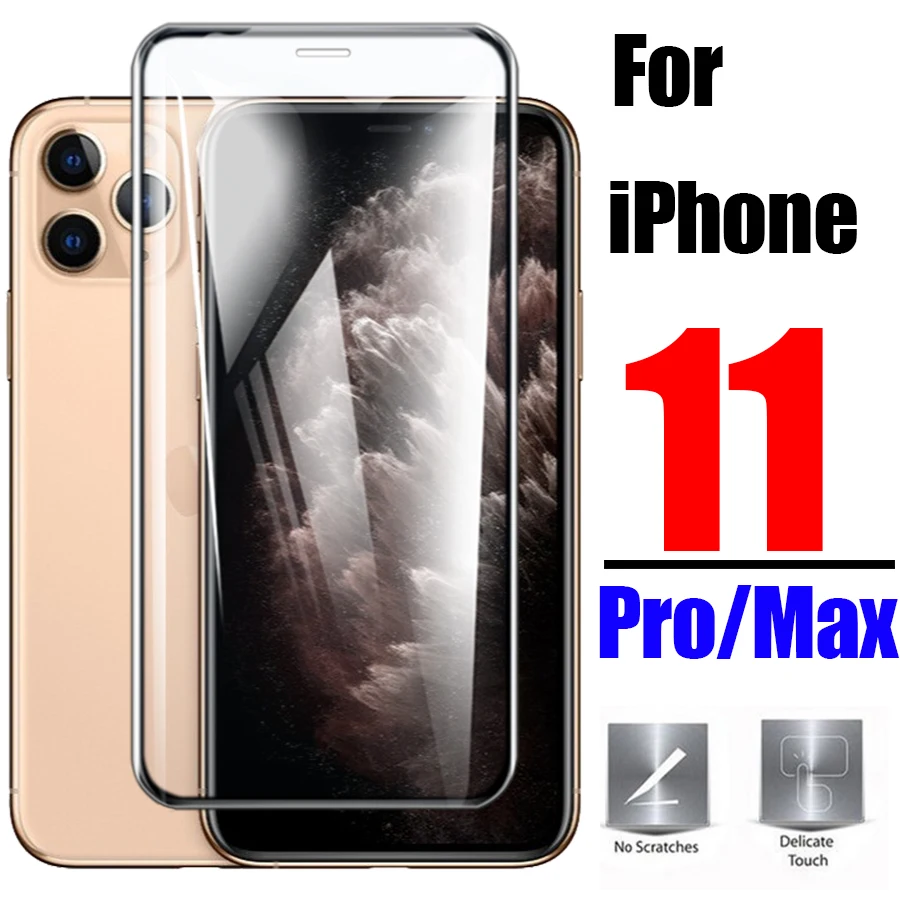 Защитное стекло для iPhone 11 Pro Max закаленное защиты экрана 11pro 11promax Aiphone ip защитная