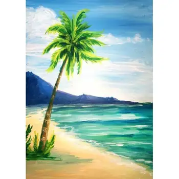 

Diamond Mosaic DIY 5D Set Embroidery Coconut Tree Cross Stitch Handmade DIY House Décor