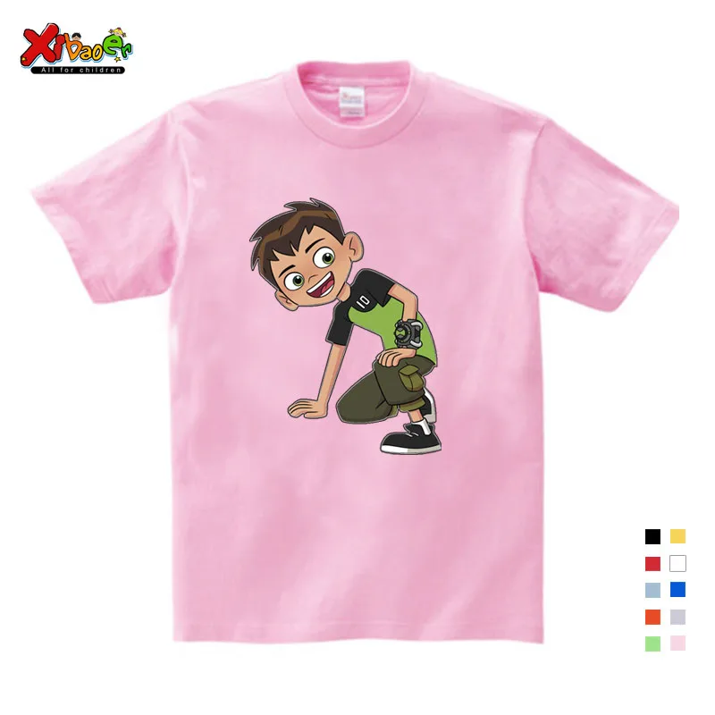 Новинка года; модная детская футболка Omnitrix Ben 10 настоящая детская футболка летние топы для маленьких мальчиков; футболки с рисунком из аниме; От 3 до 8 лет - Цвет: Kids T-shirt