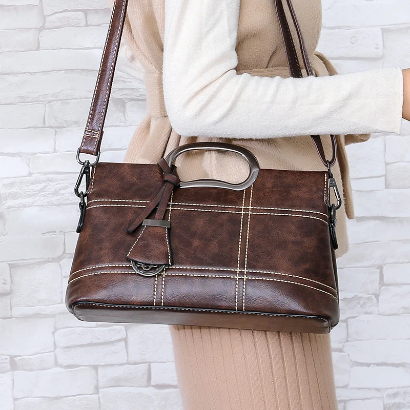 Роскошные сумки в стиле ретро, известный дизайнер, кожаные сумки через плечо для женщин,, Bolsos Mujer, женская сумка через плечо, сумка-мессенджер