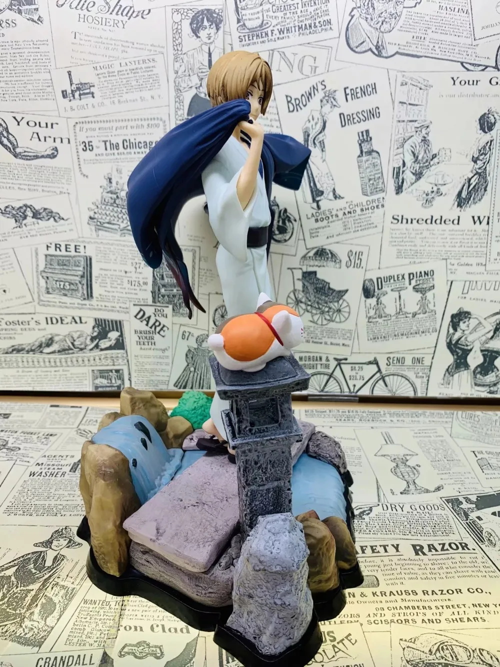 25 см Natsume Yuujinchou Nyanko Sensei Madara Cat& Такаси Нацумэ фигурка аниме фигурка ПВХ Новая коллекция Фигурки игрушки