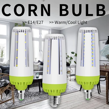 

E27 Corn Bulb LED Lamp 20W 15W 10W E14 Lampada LED Bulb 220V LED Light 110V Bombillas No Flicker Light Indoor Lighting 5736SMD