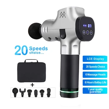 

LCD Display Colorfu Massage Gun Deep Muscle Massager Muscle Pain Body Massage Exercising Relaxation Slimming Shaping Pain Relief