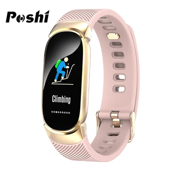 

Women Sports Smart Watches Blood Pressure Measurement Pedometer Message Remind Smart Bracelet POSHI Android iOS Fitness Tracker