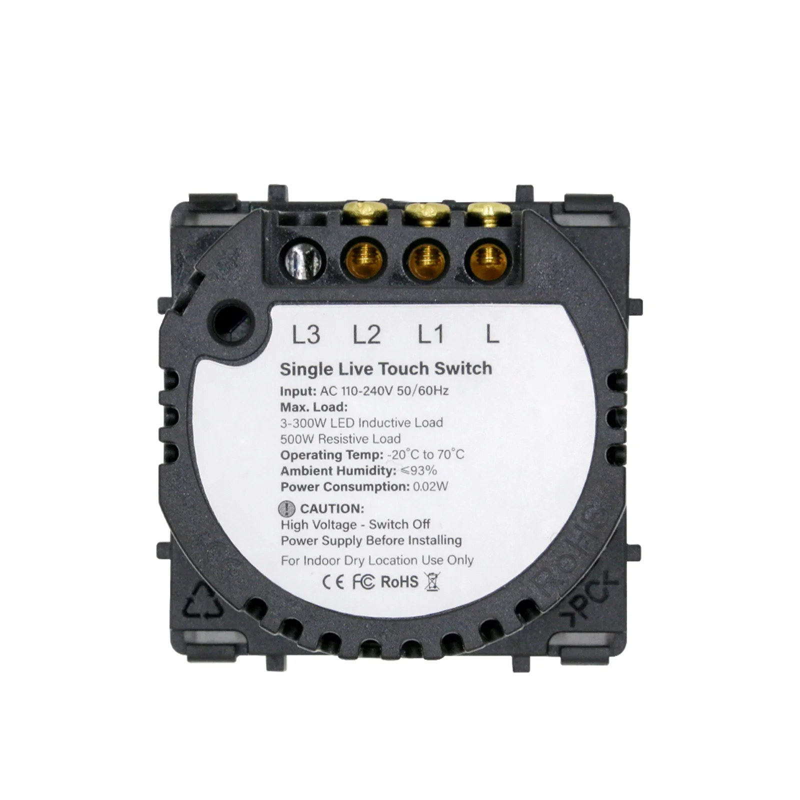 bseed 1 2 3gang 1way interruptor de 02