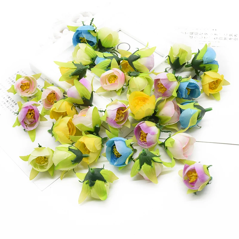 Promotion 10Pcs Stamen Rose Diy Gifts Box Home Decoration Accessories Wedding Flowers for Scrapbooking Cheap Artificial | Дом и сад