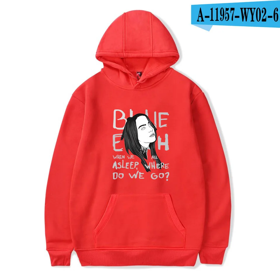 KPOP BILLIE EILISH, 3d Толстовка с капюшоном, Толстовка для мужчин/женщин, с карманами, толстовки с капюшоном, уличная одежда в стиле хип-хоп, хлопковый пуловер с капюшоном, одежда - Цвет: 006