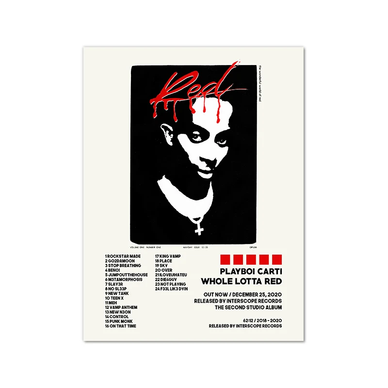 Play boi carti ポスター　B1サイズ　最終値下げ Amazon.co.jp: elixir design Playboi Carti ポスター