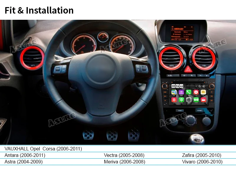 Best A-Sure 2 Din Car Auto Radio GPS DVD Player Navigation For Opel Vauxhall Antara Vectra Zafira Astra Meriva Vivaro DAB+ Bluetooth 7 Best A-Sure 2 Din Car Auto Radio GPS DVD Player Navigation For Opel Vauxhall Antara Vectra Zafira Astra Meriva Vivaro DAB+ Bluetooth 7