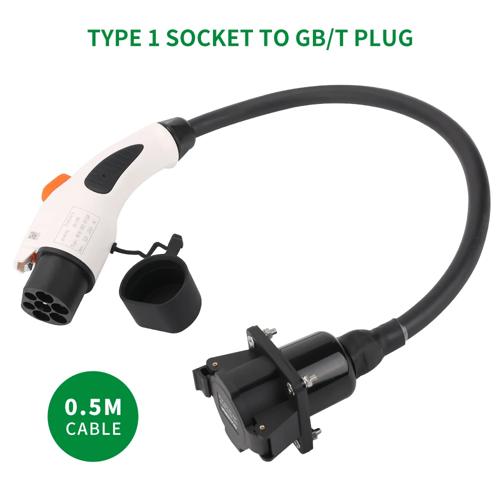 32A GBT EVSE Adapter Sae J1772 Type 1 EV Chargers with 0.5m Cable Charge  For GB/T Electric Car - AliExpress