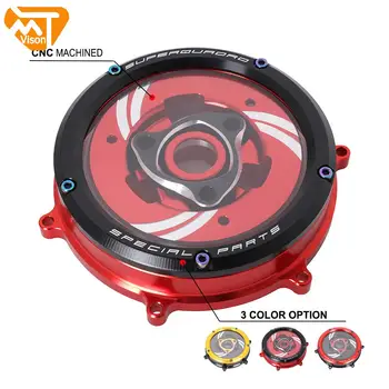 

Motorcycle CNC Transparent Clear Clutch Protector Case Cover Guard For DUCATI Panigale 959 1199 1299 2012-2019 2018 2016 2014