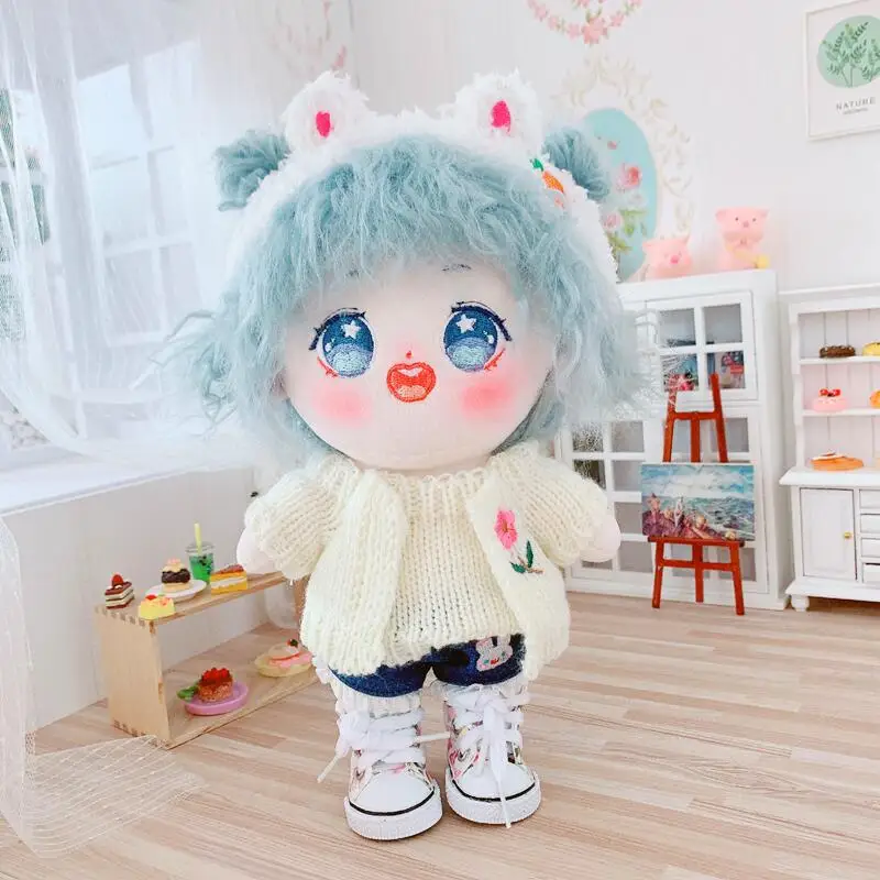 

20cm idol Plush Doll sweater garment Doll Accessories Birthday Present Replaceable Clothes Toys Gift