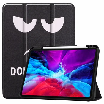 

Cute printing case for 2020 iPad Pro 12.9 inch soft cover with pencil slot 2018 iPadPro 12.9inch holder