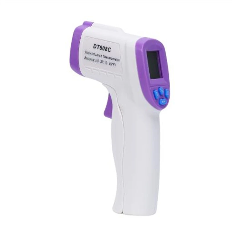 

Infrared Forehead Body Thermometer Baby Adult Digital Thermometer Gun Non-contact Body Temperature Measurement Meter DT808C