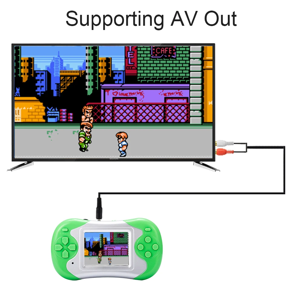 RS-81 портативная игровая консоль ручная игровая машина геймпад AV Out Встроенный 180 классические игры 2,5 дюймов экран подарок для детей