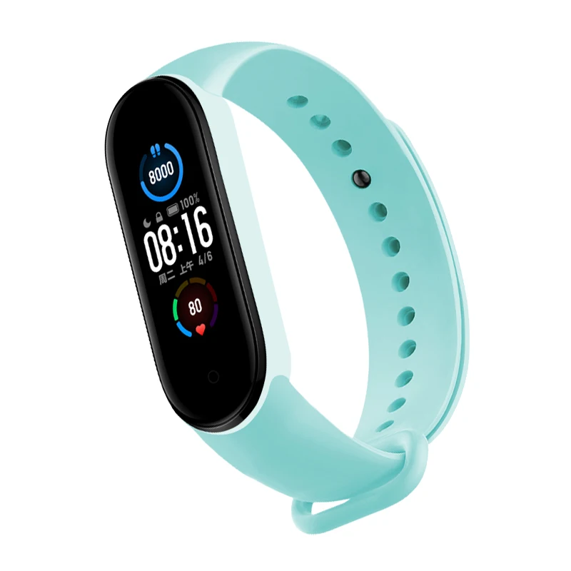 Strap For Xiaomi Mi Band 6 5 4 3 Silicone Bracelet Sport Wrist Replacement Strap Soft For Mi Band 5 4 3 6 Wristband Accessories