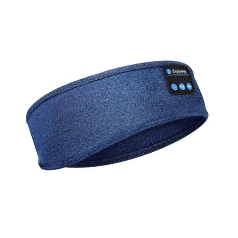 Headband Headphones Running Sport Elastic Sweatband Bluetooth-Compatible 5.0 Sleeping Eye Mask Earphones Headwear