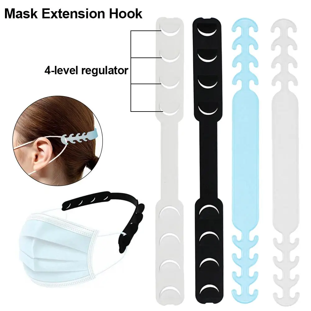 10pcs Gear Adjustable Anti-Slip Mask Ear Grip Extension Hook -Respirator Lanyard Hook Masks Holder Accessories Relief Painful - Famidy.com