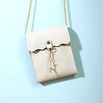 

The new Korean version of small square bag diagonal mobile phone change key student female soft