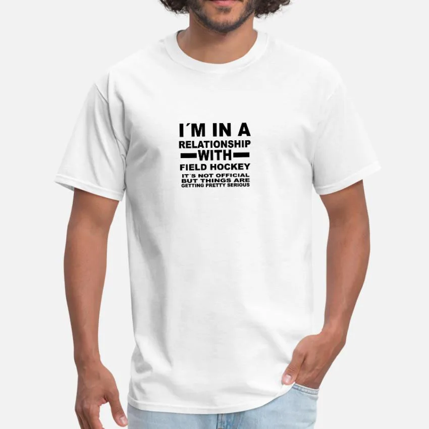 Relationship With Field Hockey T Shirt Goalie Designs Mountains Sports Love | Мужская одежда